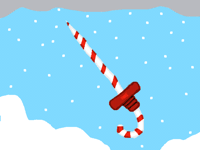 Candy cane Christmas sword