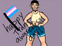 I know I’m late but happy trans awareness day!
