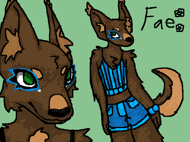 Fursona design for a friend