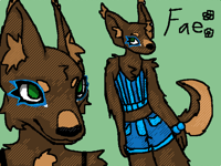 Fursona design for a friend