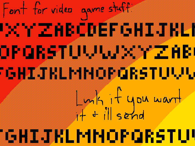 Made a font ig