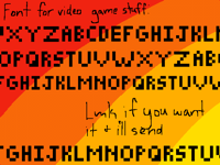 Made a font ig