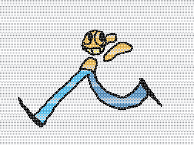 Run (monitor screen filter medium dither)