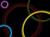 Neon circles