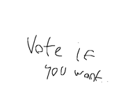 Vote for me running from the thing I’m allergic to