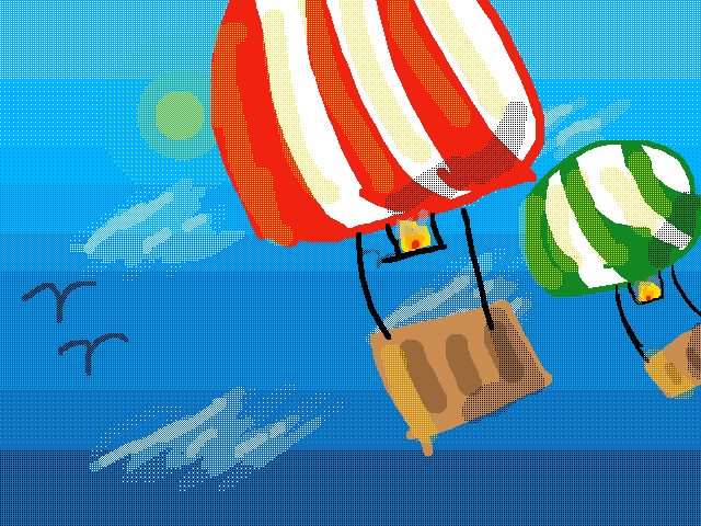 Hot air balloons