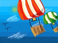 Hot air balloons