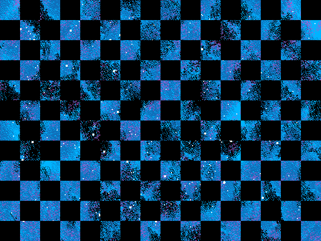 Galaxy checkerboard illusion