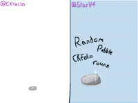 Really cool pebble I found collab