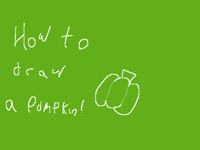 How to draw a pumpkin