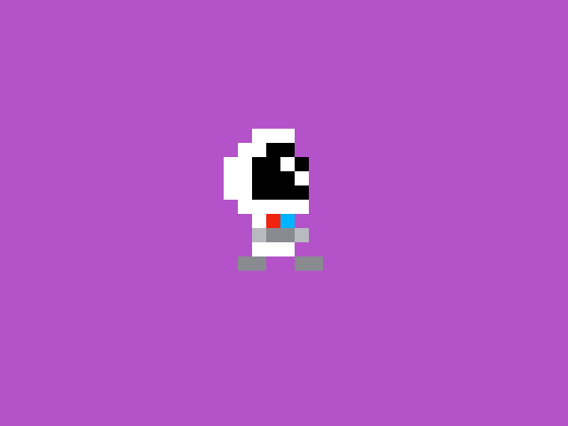 8 bit astronaut walking