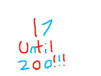 17 until 200 followers!!!