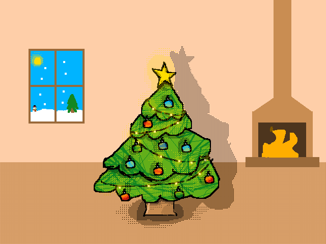Christmas Tree Scene