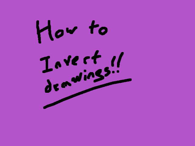 How to invert Drawings!