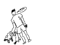 An epic fight caused by a dog	(incompleted