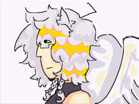 Lazy drawing of bird dude (Jester)