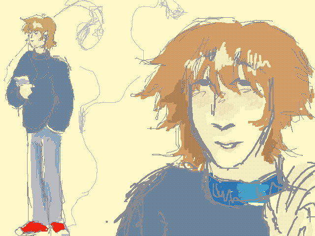 Stupid ugly dude I turned to colour for some reaso