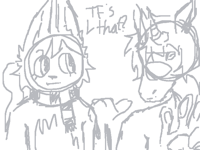 My and my boyfriend’s fursonas together