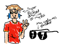 This was drawn as a reference for someone 🧐
