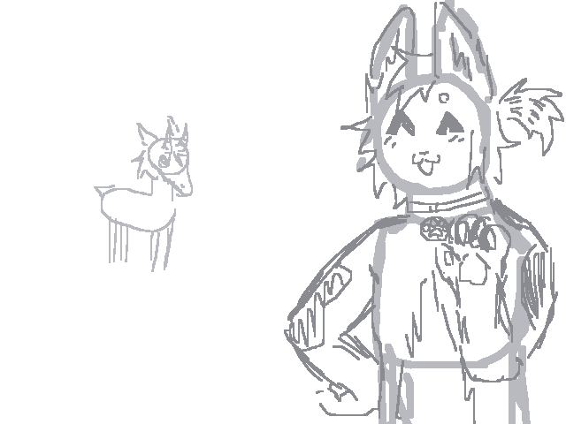 My boyfriend’s fursona but with no scarf