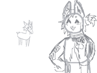 My boyfriend’s fursona but with no scarf