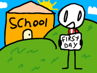 Today was my first day at a new school…