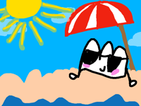 I am at the beach 🏖️