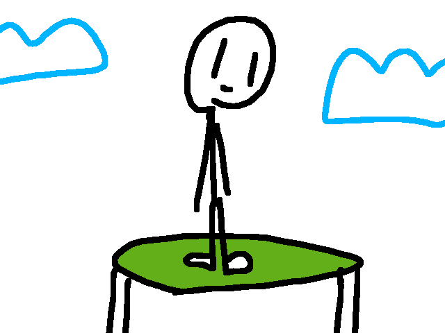 the trampoline