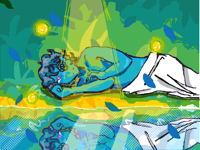 Silly reflection animation