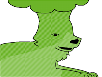 Broccoli dog