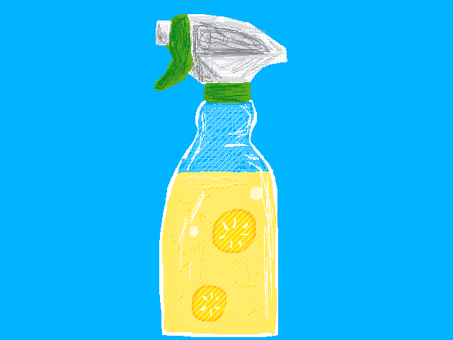Sprayer full of limon juice