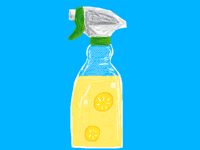 Sprayer full of limon juice