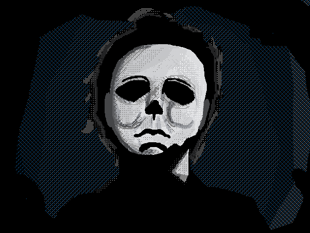 lazy attempt to draw Michael Myers