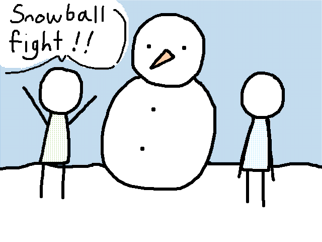 Snowball fight!