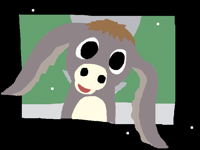 Nestor the long-eared Christmas donkey✝️🎄🎁