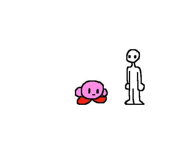 Kirby inhales a human