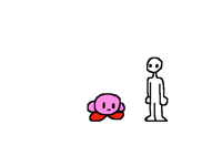 Kirby inhales a human