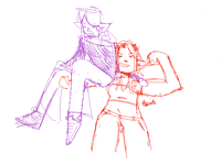 Doodles of lesbians