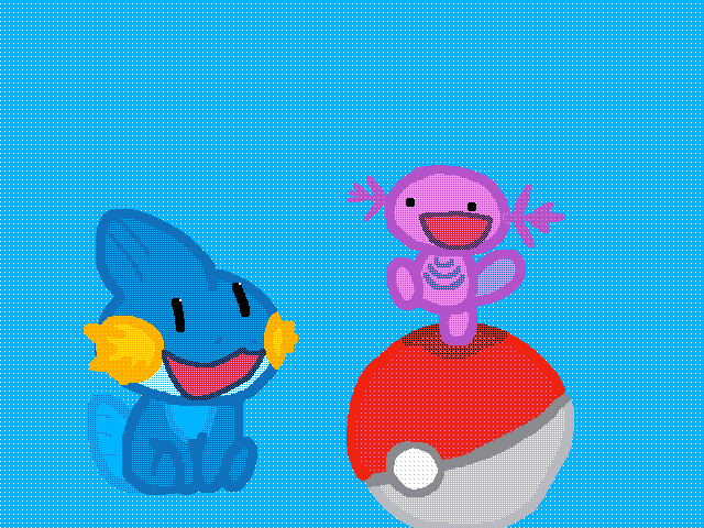 Mudkip and Wooper