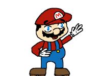 Tried to draw mario