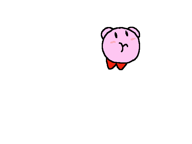 kirby escaping from something idk
