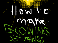how to make glowing dot things