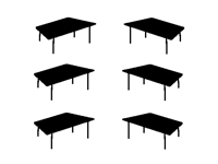 Ikea tables x6