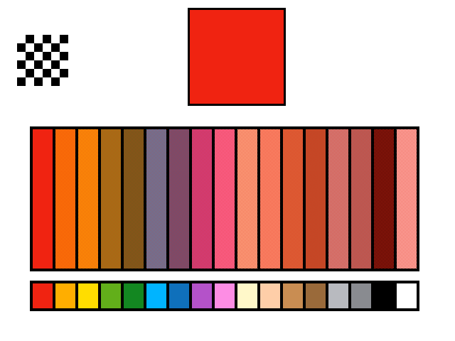 Small dithering + colors