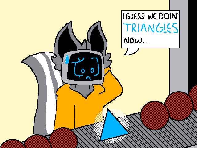 A triangle?? in the circle factory??