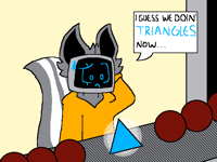 A triangle?? in the circle factory??