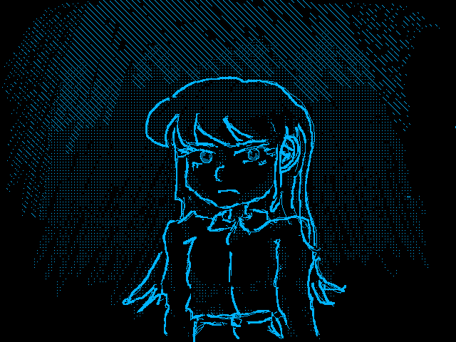 The girl,in the darkness