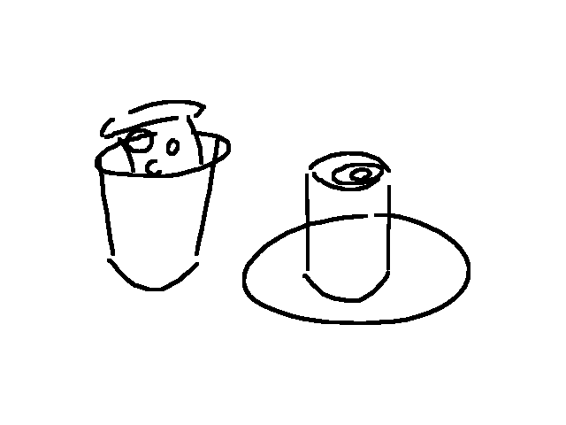 He drink pizza he eat soda