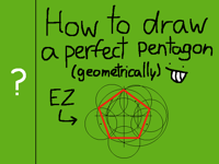 How to draw a perfect pentagon (geometrically)