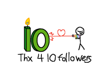 10 followers!!